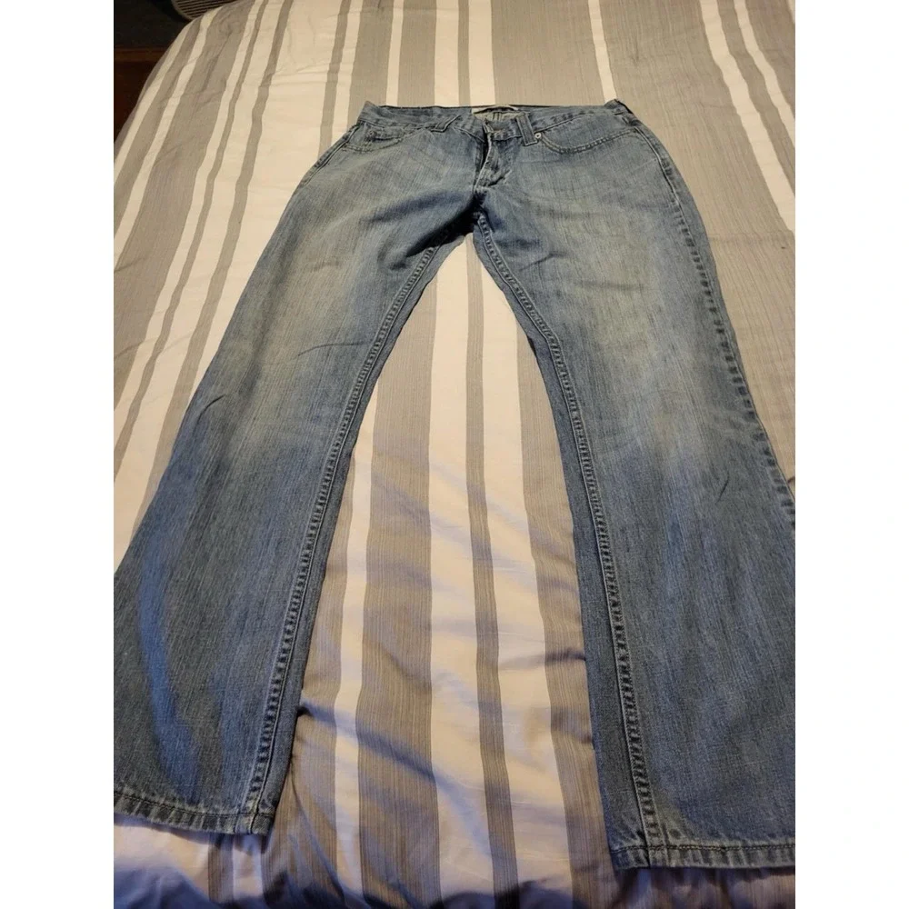 Levis 514 Jeans 33x32 Men Blue Slim Fit Straight Leg Denim Pants Mid Rise Pants